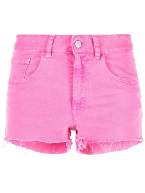 mid-rise mini denim shorts