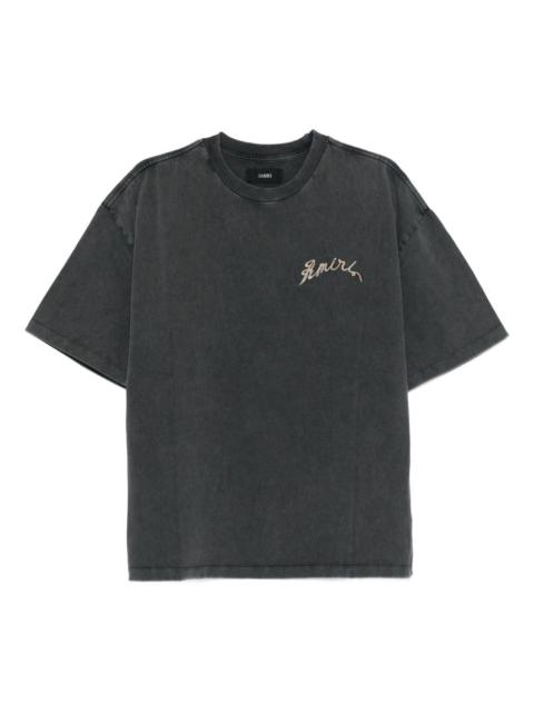 embroidered short-sleeve T-shirt