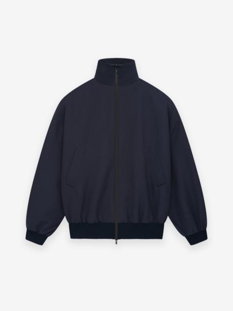 Wool High Neck Track Jacket