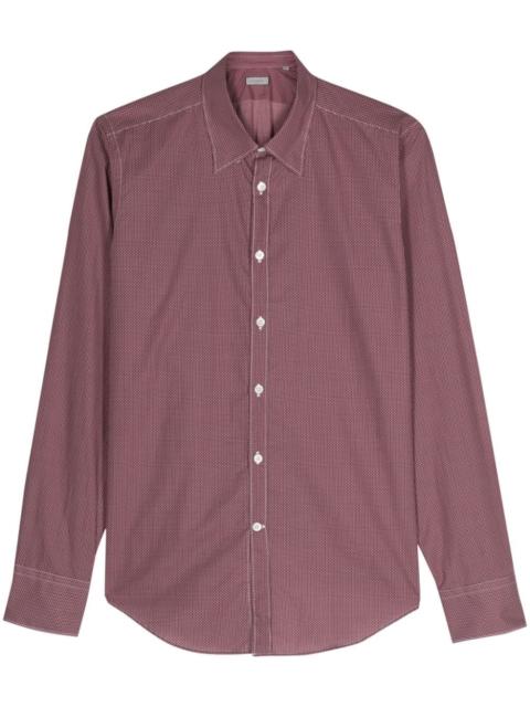 geometric-pattern cotton shirt