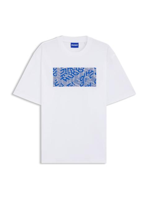 PRINTED-ARTWORK T-SHIRT IN COTTON JERSEY
