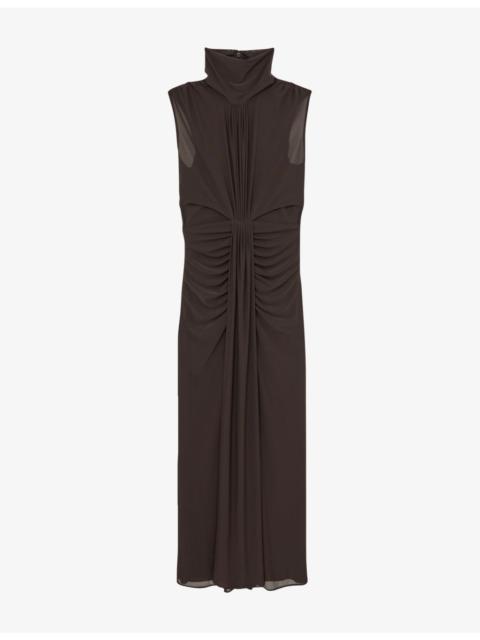 Daniella sleeveless stretch-woven maxi dress