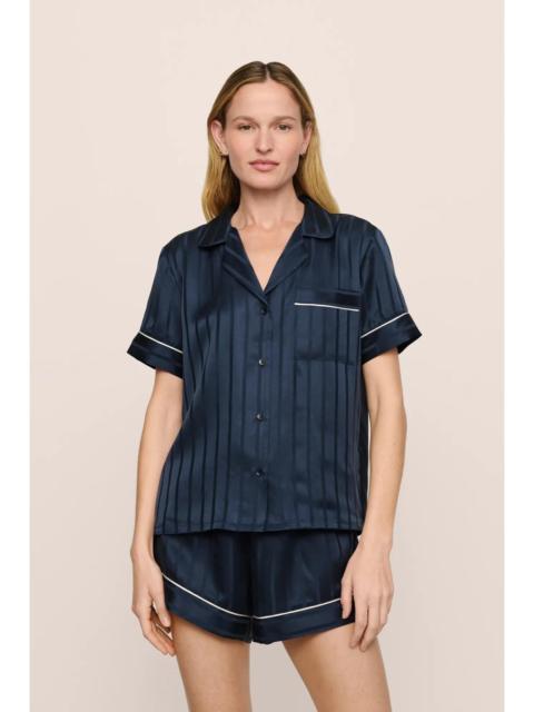 Inez Washable Silk Jacquard Short PJ Set
