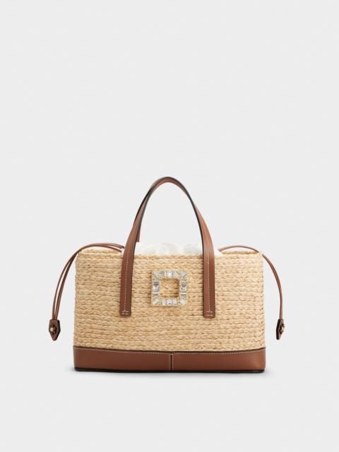 Viv' Skate Small Shopping Bag in raffia