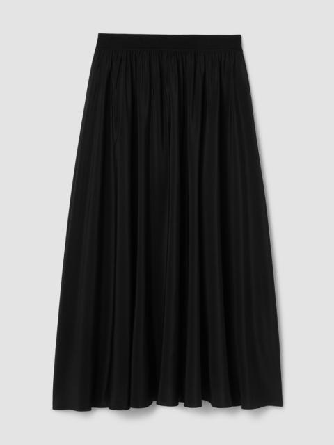 Silk Crepe de Chine Half-Circle Skirt