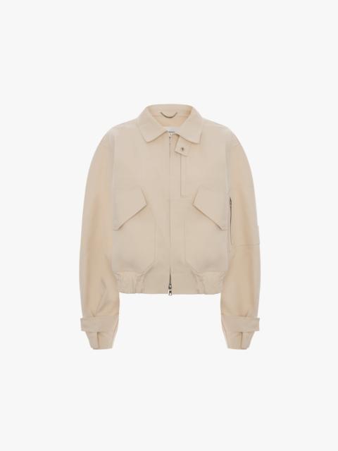 Victoria Beckham X Mackintosh Bomber Jacket In Putty