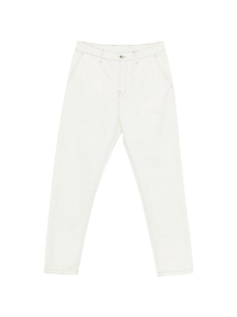 contrast-trim trousers