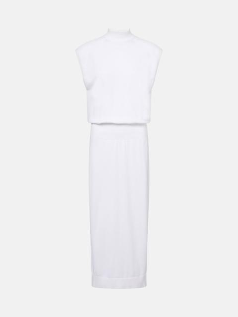 Column cotton midi dress