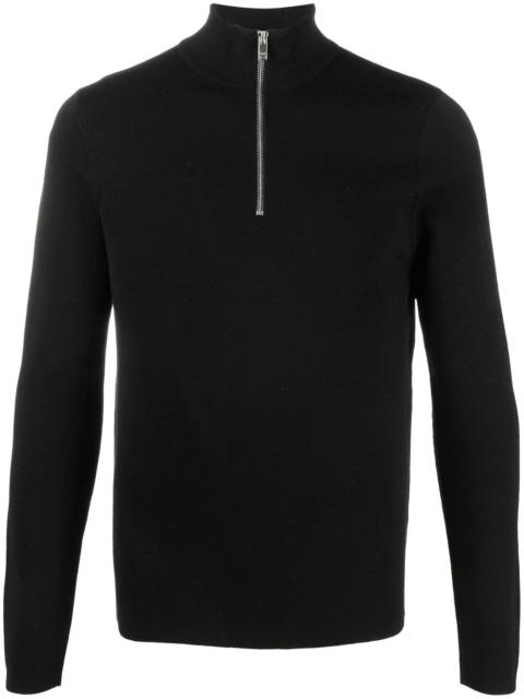 half-zip fitted jumper