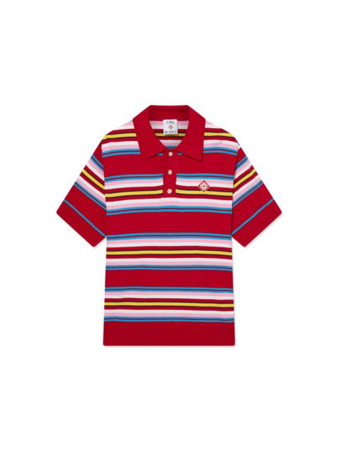 Stripe Oversized Polo Shirt | Casablanca Paris