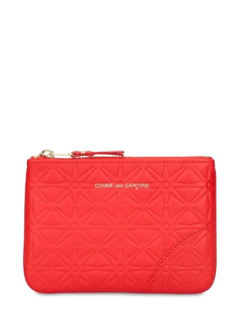 EMBOSSED LEATHER WALLET