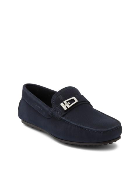 metal-detail loafers