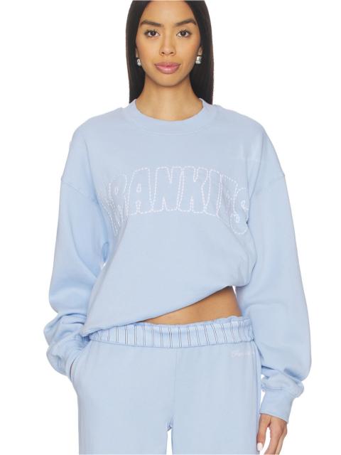 Travel Day Cotton Crewneck Pullover