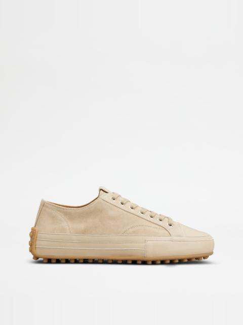 SNEAKERS IN SUEDE - BEIGE