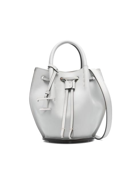 mini logo-charm bucket bag