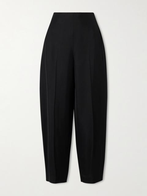 Yvette Twill Barrel-leg Pants