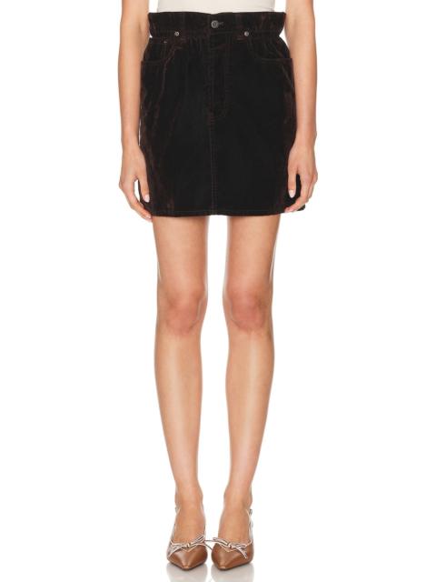 Velvet Mini Skirt