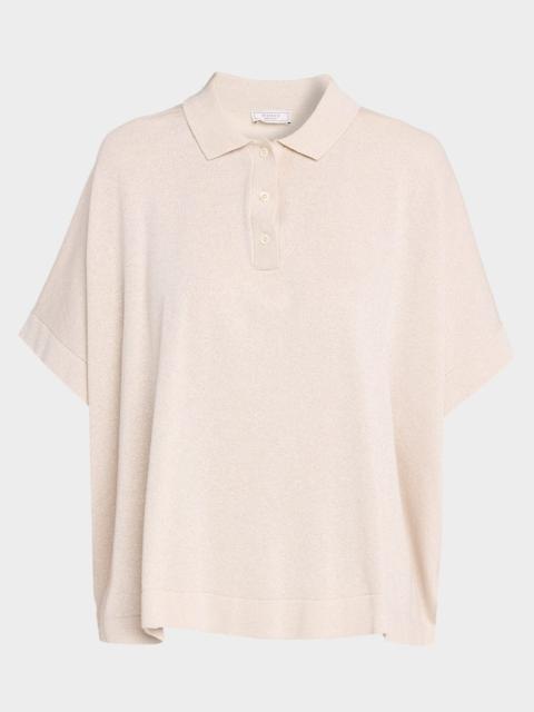 Lurex and Cotton Vanisé Polo Shirt