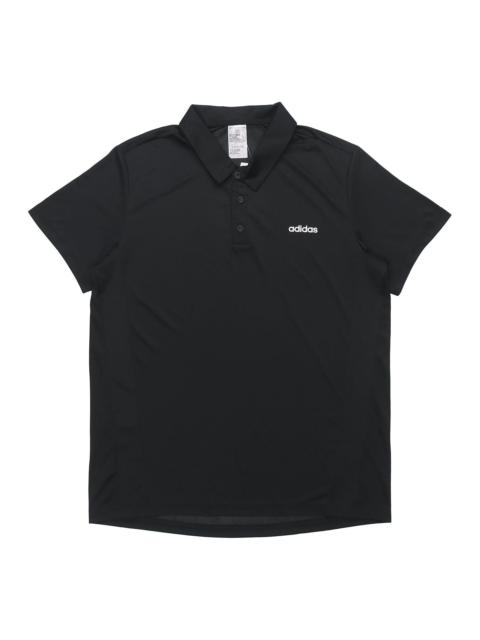 adidas Training Sports Short-sleeve Polo Shirt Men Black FL0330