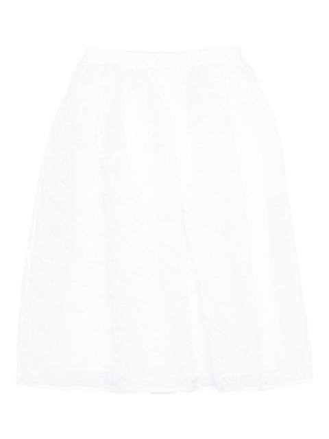 white midi skirt