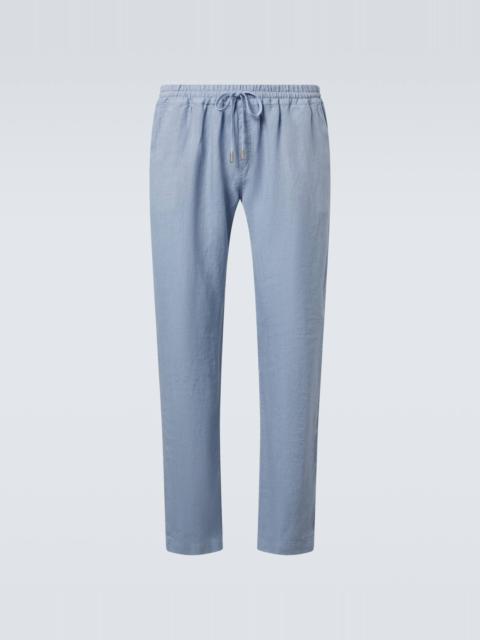 Linen straight pants