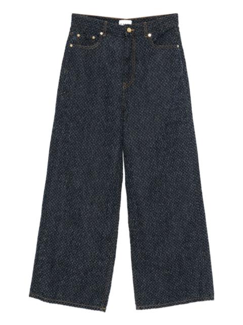 textured jeans