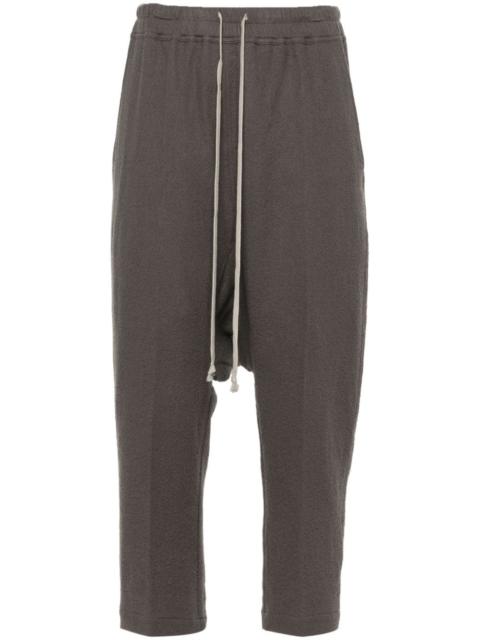 drop-crotch cropped trousers