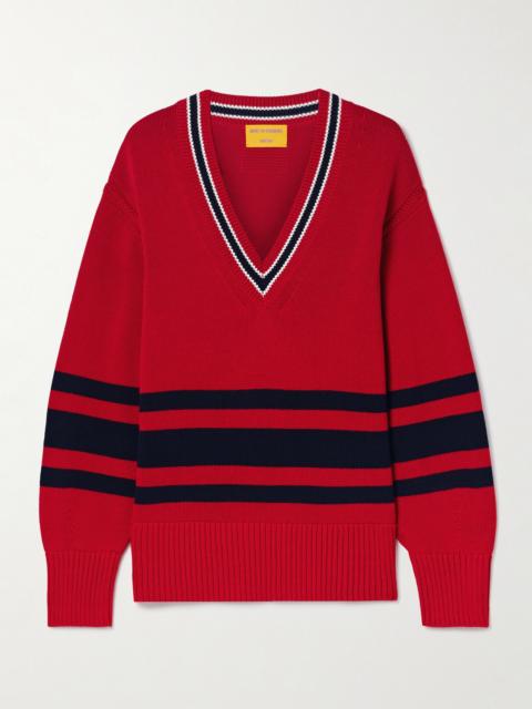 Striped Knitted Cotton Sweater