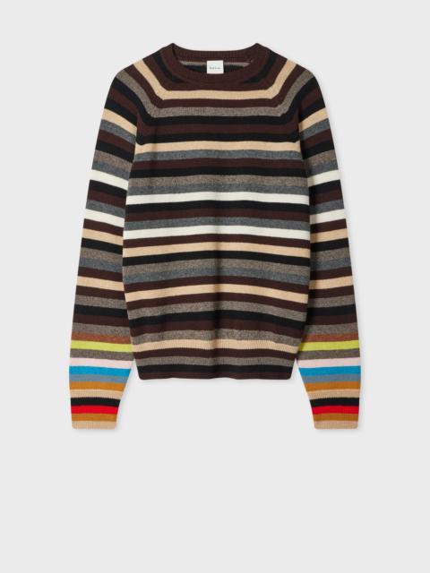 Women's Contrast Stripe Knitted Sweater
