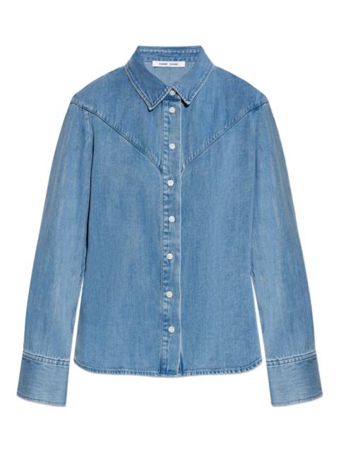 Samos denim button-up shirt