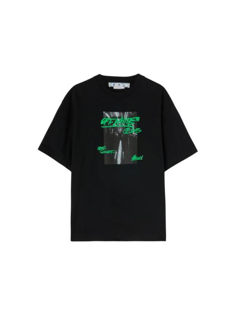 OFF-WHITE Metro Type Over Skate S/S Tee Black/Green