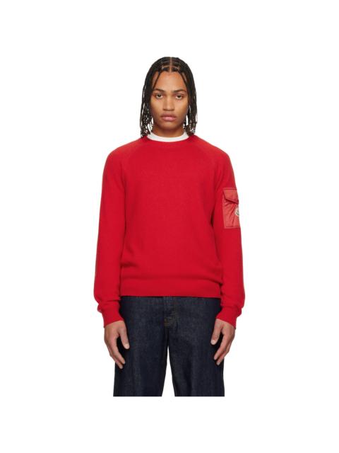 Red Mouliné Wool & Cashmere Sweater