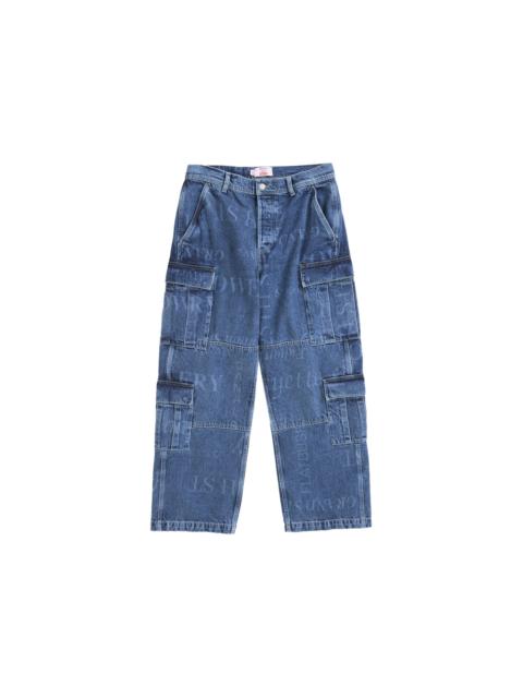 Supreme Martine Rose Denim Cargo Pant Washed Blue