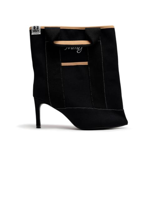 Tote Bag Detail Pin Heel Boots