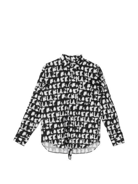 logo-print long-sleeve shirt