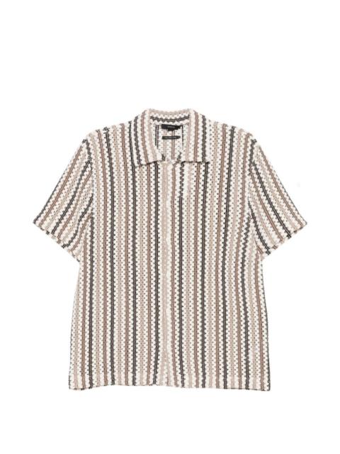 striped short-sleeve shirt