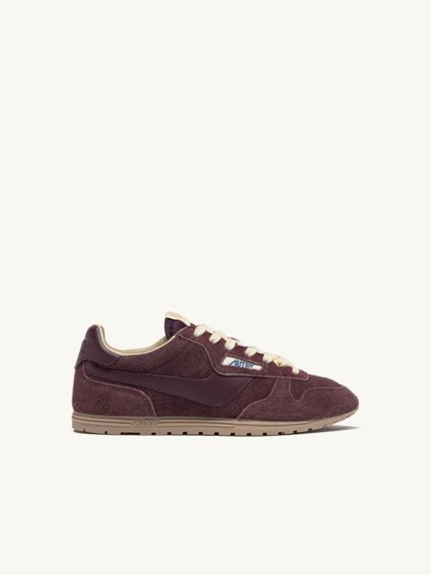 WINDSPIN SNEAKERS IN AMARONE SUEDE AND LEATHER