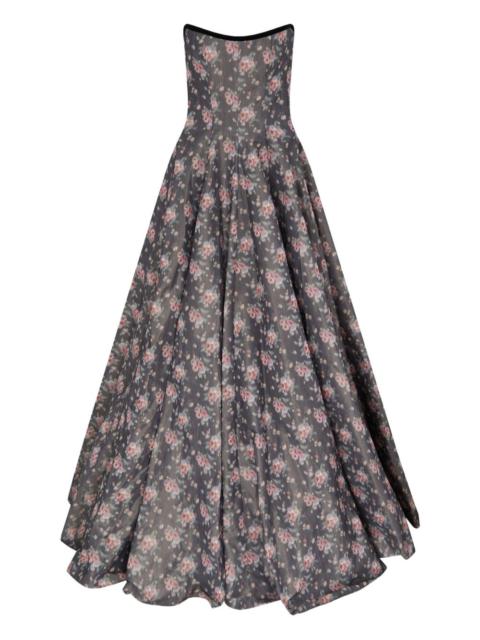 Laila taffeta floral gown