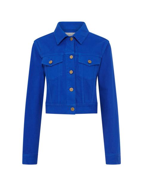 Bronte Jacket in Cobalt Recycled Cotton Denim
