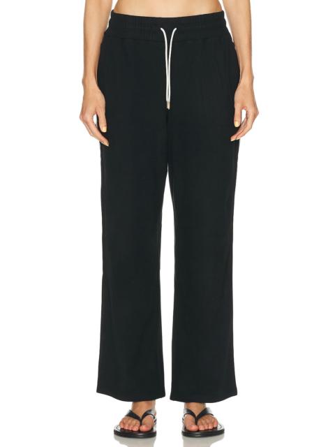 Brushed Rib Straight Leg 30" Pant