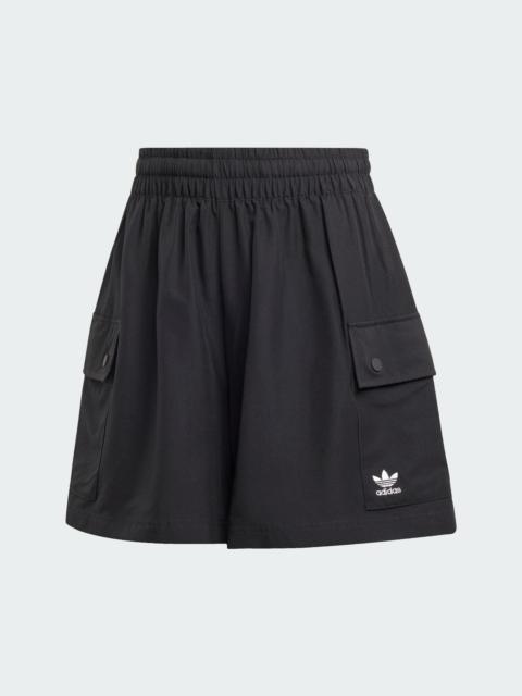 Essentials Woven High-Waist Cargo Shorts