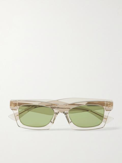 Ribbon Square-frame Acetate Sunglasses