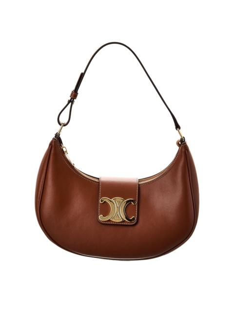 CELINE Ava Triomphe Medium Leather Shoulder Bag