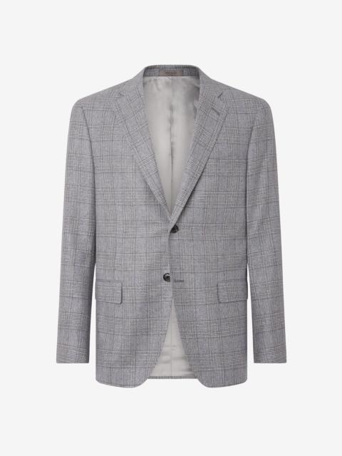 Sugar paper blue silk and wool jacket