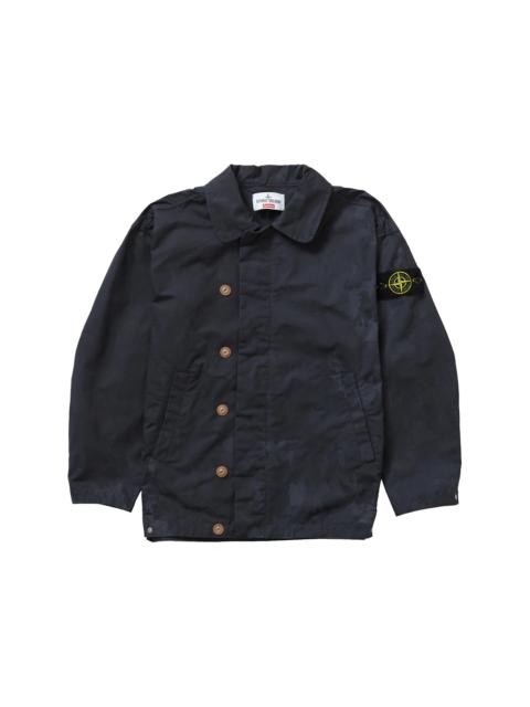 Supreme Stone Island Reactive Ice Camo Ripstop Jacket Black