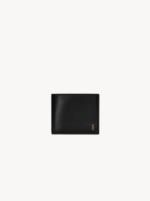 TINY CASSANDRE EAST/WEST WALLET IN SHINY LEATHER