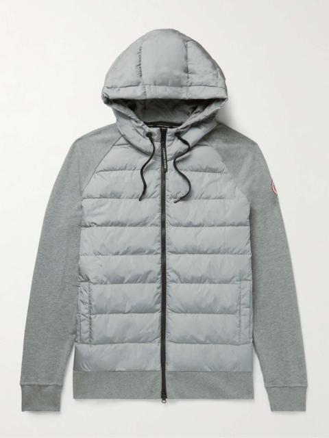 HyBridge Huron Quilted Shell and Cotton-Jersey Down Jacket