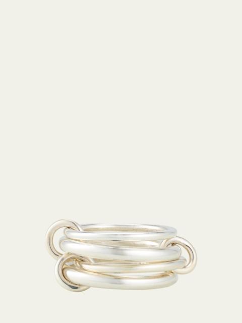 Cici Silver Petite Four Link Ring