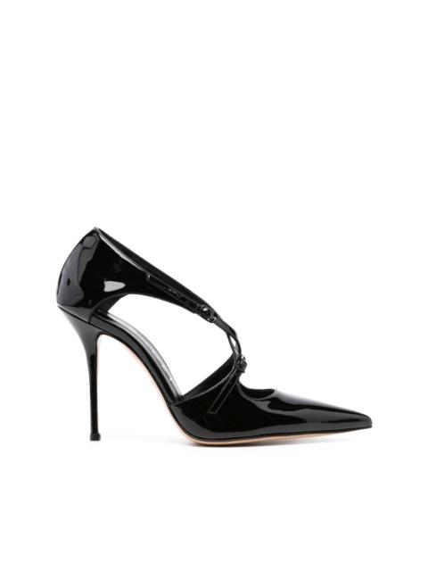 Anna 100mm leather pumps
