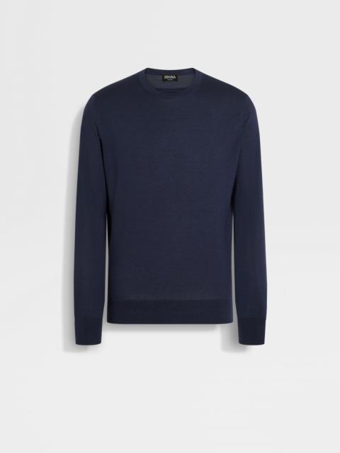 INK BLUE MÉLANGE CASHSETA CREWNECK